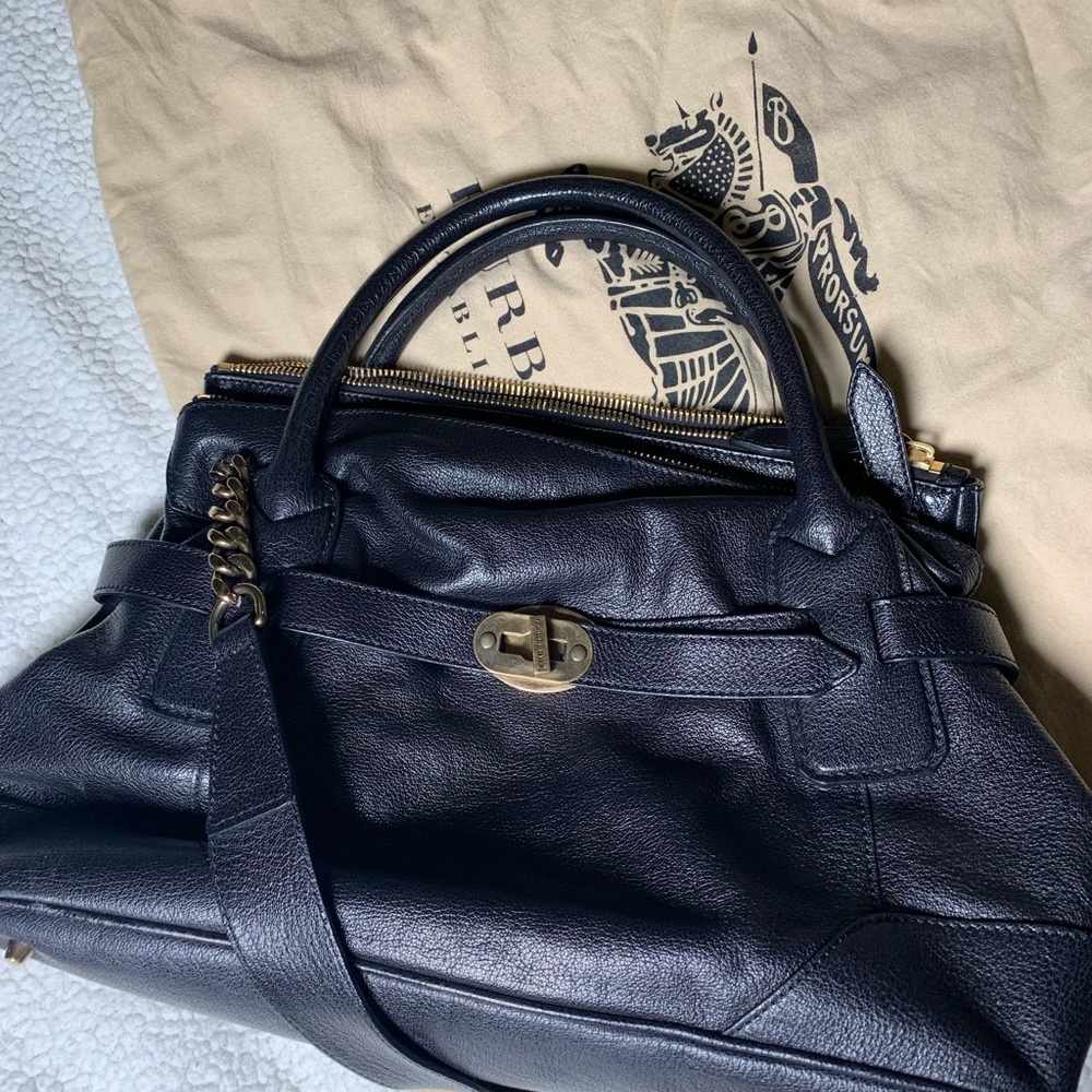 Burberry AUTHENTIC buffalo leather shoulder bag